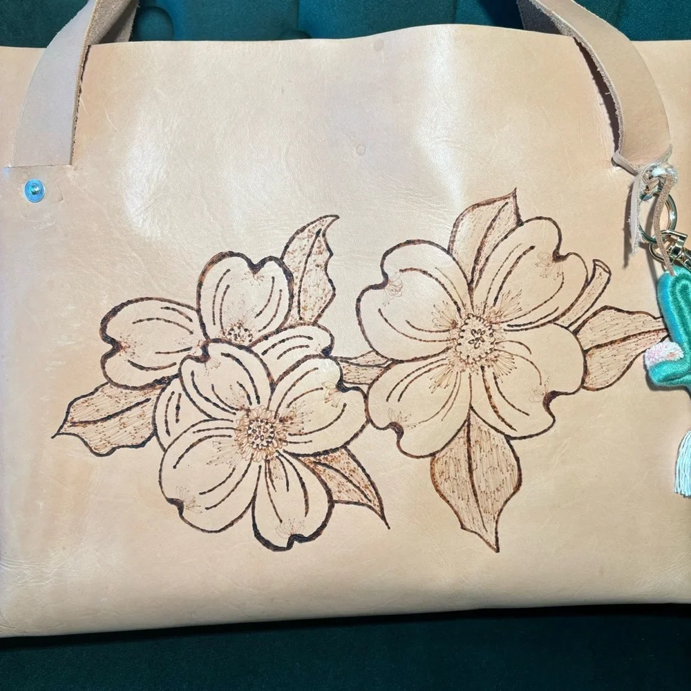 Premium Genuine Leather Handbag Purse Tote - Picture 3 of 9